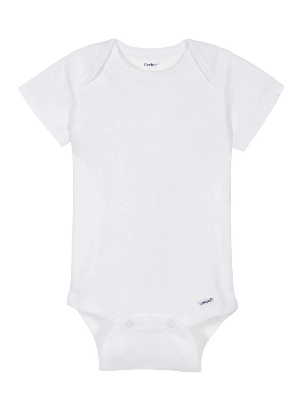Gerber set of 7 White Short Sleeve Onesie Bodysuits